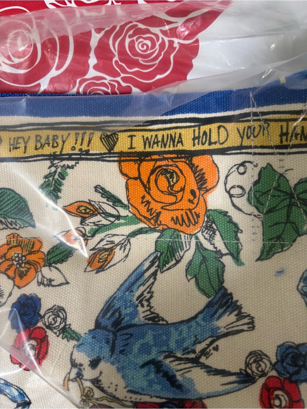 Brighton Yellow & Blue Floral Heart Tote and bandanna small backpack - Picture 7 of 10